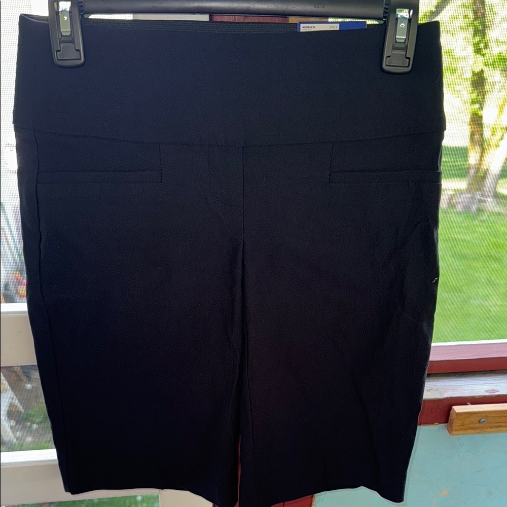 Apt. 9 High Waist Black Shorts Sleek and Stretchy